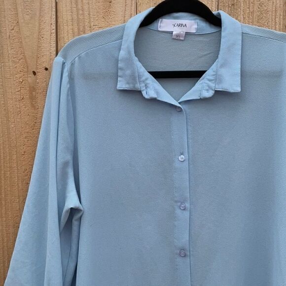 Take 50% OFF- Carina Curved Hem Shirt Dress, Size-XL - Picture 8 of 13